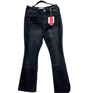 Lovervet 14W High Rise Flare Denim Tummy Control Women's Jeans